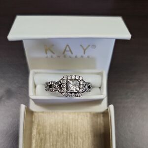 Kay Jewelers White Gold Diamond Engagement Ring